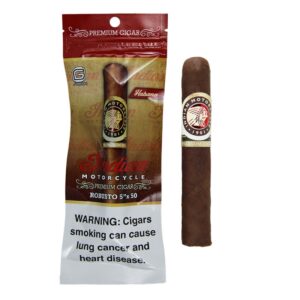 Indian Motorcycle Habano Robusto Fresh Pack single cigar.