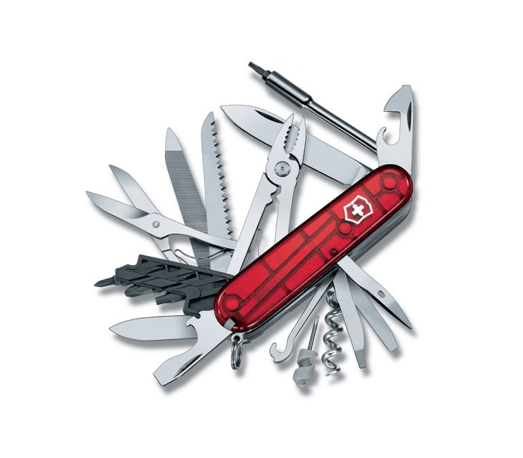 Victorinox CyberTool L transparent red 91mm Swiss Army Knife with fold-out bit case Copa Habana South Africa