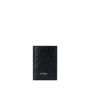 S.T. Dupont Firehead black vertical card and coin wallet