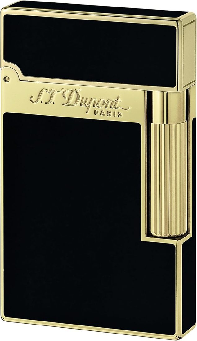 S.T. Dupont Ligne 2 Cohiba 60 lighter in black Chinese lacquer with gold trim