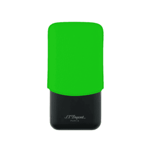 S.T. Dupont leather cigarette case in fluorescent green