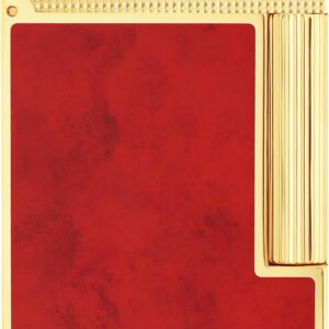 S.T. Dupont Ligne 2 Cling by Popote limited edition lighter in red lacquer and yellow gold