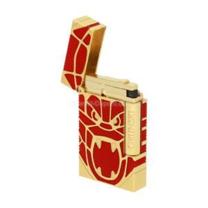 S.T. Dupont Ligne 2 Orlinski limited edition lighter in faceted red lacquer with yellow gold