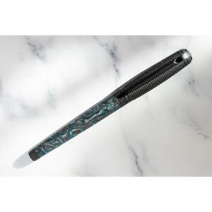 S.T. Dupont Line D large fountain pen in Glacier Cave carbon lacquer with palladium trim