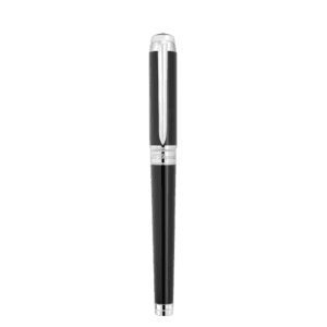 S.T. Dupont Line D Premium fountain pen in black lacquer with palladium trim